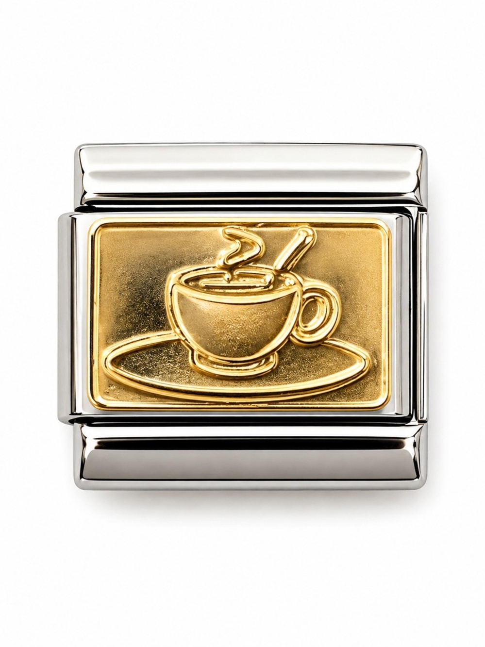Vintage Nomination Composable Link Charm Coffee Cup 18K Gold